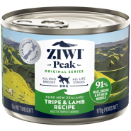 ZIWI Peak Dog Tripe & Lamb 12/6 oz Cans