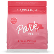 Green Juju Dog Frozen Raw Pork Patties 6 lb