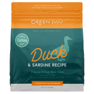 Green Juju Dog Freeze Dried Raw Duck & Sardine 14 oz
