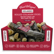 Icelandic+ Dog Rolled Collagen Sticks 8" x 18pc