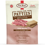 Primal Dog Raw Pork Patties 6 lb