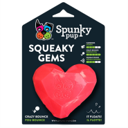 Spunky Pup Squeaky Gems Heart