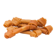 Rollover Porkhide Knotted Bones Small Bulk 30 ct