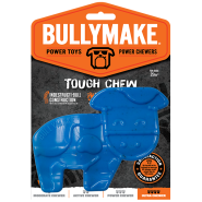 Bullymake Dog Toy Tough Chew Nylon Cow Blue