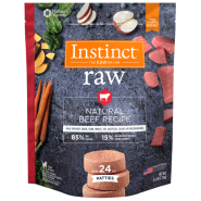 Instinct Dog Raw Natural Beef Patties 6 lb