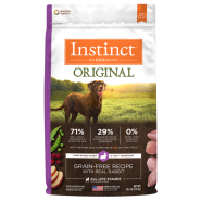 Instinct Dog Original GF Kibble FarmRaised Rabbit 20 lb