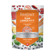 Instinct Dog Raw Longevity Frozen Adult Beef Bites 4 lb