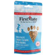 FirstMate Dog Treats GF Cookies Mini Fish & Blueberries 8 oz