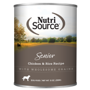 NutriSource Dog Chicken & Rice Senior 12/13oz