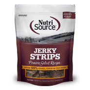 NutriSource Dog Treats Jerky Strips Prairie Select 110g