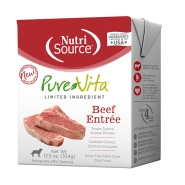 NutriSource Dog PureVita Grain Free Beef Entree 12/12.5oz
