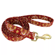 Accent Dog Metallic Leash RylBrgCrwn Med/Lg 1"x6