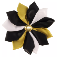 Accent Dog Metallic Collar Embellishment Gold Flower