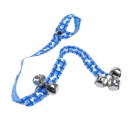 Advance Dog Potty Training Bells Blue Plaid Bones