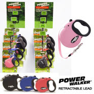 Power Walker Retractable Leash Display Small