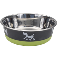 Maslow Design Bowl Pup Green/Grey 28 oz