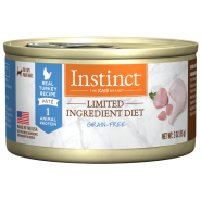 Instinct Cat GF LID Cans CageFree Turkey 24/3 oz