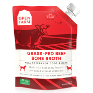 Open Farm Dog/Cat Bone Broth Topper Grass-Fed Beef 12 oz