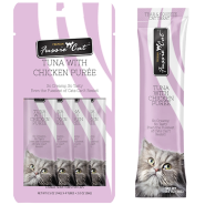 Fussie Cat Treats Premium Tuna w/Chicken Puree 4/0.5oz