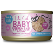 Tiki Cat Baby Chicken Duck & Duck Liver 12/2.4 oz