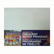 Valens Frequent Buyer Shelf Talker